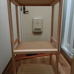 エイアイテック　パインラック 3段　木製 ナチュラルHZPR-3D42 NAの画像