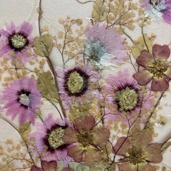 ハンドメイド　押し花作品の画像