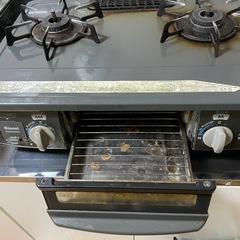 リンナイ ガスコンロ 2口 グリル付き LPガス用（KGM33NDGL）の画像