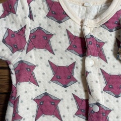 50.60cmロンパース　キツネのベビー服　男女の画像