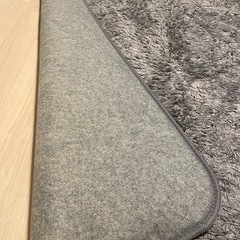 2m×2.57m グレーのフワフワラグの画像