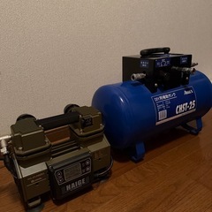 エアーコンプレッサー&サブタンクの画像
