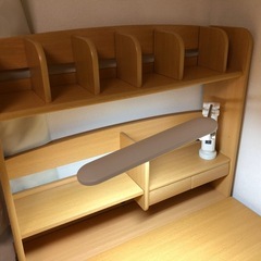 ライト付きシステムデスク　美品　組み立て説明書あり　100000円→5000円の画像