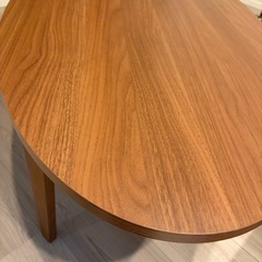 楕円形　おしゃれこたつテーブルの画像