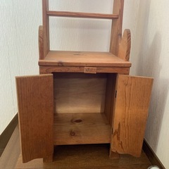 カントリー　木製　収納　ハート　USED 使用感ありの画像