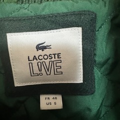 LACOSTE スタジャン 緑/黄 US Sの画像