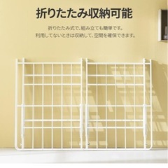 シングル ベッドフレーム スチール 白 の画像