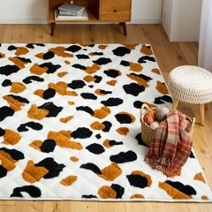 ニッセン 猫feel まるで猫！のようなモフモフキルトラグ 185×240 三毛猫の画像