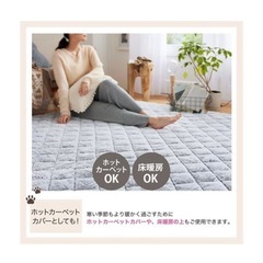 ニッセン 猫feel まるで猫！のようなモフモフキルトラグ 185×240 三毛猫の画像