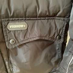 〖訳あり〗VIISHOW ロングダウンコート ブラック S 膝丈暖かの画像