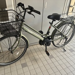 電動自転車 電動アシスト自転車 パナソニック Panasonic ティモ・S FTS633G2 マットオリーブ 26インチ　電動自転車の画像