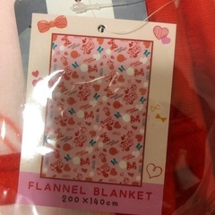 ミニー フランネルブランケット 200x140cm 毛布 ディズニーの画像