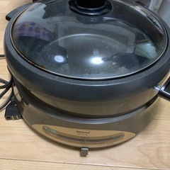 ナショナル 多機能電気鍋 焼き網付きの画像
