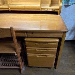 学習机　ナチュラルブラウンの画像