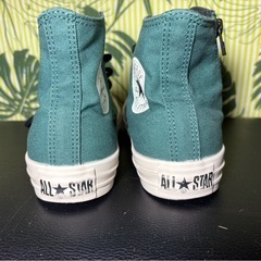 コンバースconverse スニーカー　ハイカット　グリーン　24cmの画像