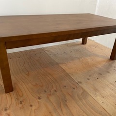 無印良品　天然木　バーチ材　センターテーブルの画像