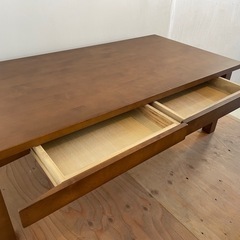 無印良品　天然木　バーチ材　センターテーブルの画像