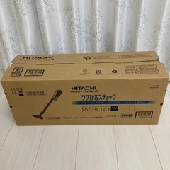 【新品未使用】日立 掃除機 ラクかるスティック コードレス スティッククリーナー PV-BL1A1 W HITACHIの画像