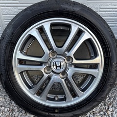 2023年製タイヤ バリ溝 NBOX 純正アルミ タイヤホイールセット 155/65R14 の画像