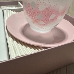 食器５点セット　桜柄新品ガラス製品です。の画像