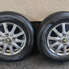 MANARAY SPORT？ 12インチ 12×4.00B　4本　ノーマルタイヤ付きの画像