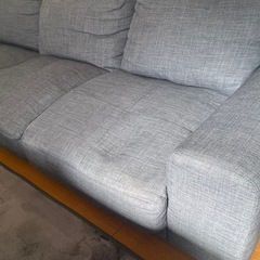 ロータイプ カウチソファ  ダークグレー  の画像