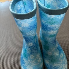 16.0センチ　雪の結晶柄　長靴の画像