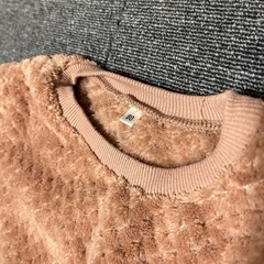 ピンク ボア フリース もこもこ トレーナー 80 西松屋の画像