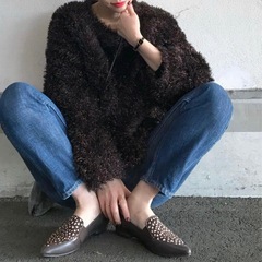 ■定価14300円❣️　【Another Edition】ボリュームファー　ラメ　シャギーニットの画像