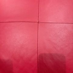 大塚家具 レザー スツール 赤の画像