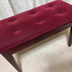 アンティークチェア　ワインレッドの画像