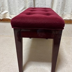 アンティークチェア　ワインレッドの画像