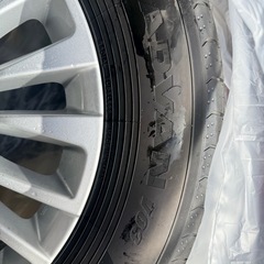 40アルファード純正ホイールとアドバンタイヤ2本セット①の画像