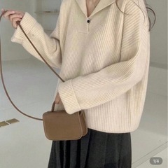 レディース　ニット　パンツ　セットの画像