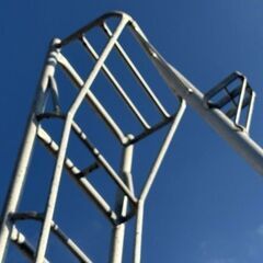 アルミ三脚　園芸　360㎝　12尺　剪定　B360　引き取り：田川郡香春町の画像