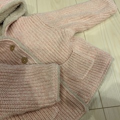 BabyGAP くま耳　裏ボアニットアウターの画像
