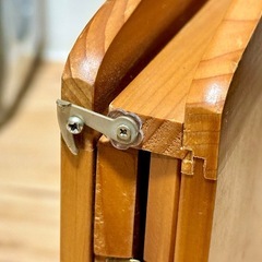 三面鏡 折りたたみ式 木製 ナチュラルウッドの画像