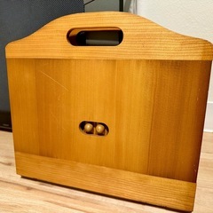 三面鏡 折りたたみ式 木製 ナチュラルウッドの画像