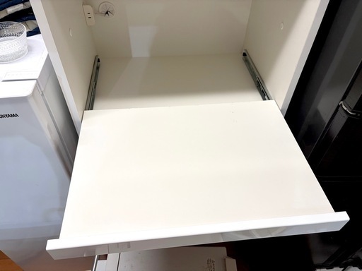 ★お譲り決定【松田家具】　国産レンジボード　「メッカ」　幅59cm 奥行42cm 高さ178cm レンジ台　ラック