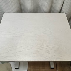 昇降デスク レバー式 高さ調節　キャスター付　天板60x45 地域限定無料配送の画像