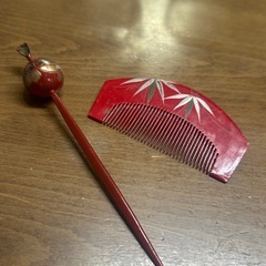 和装 髪飾り 櫛 かんざしセット 日本製 アンティーク 昭和レトロの画像