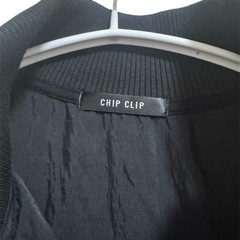 CHIP CLIP ブラック ナイロンジャケットの画像
