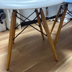 IKEA ？　椅子　ダイニング　青　白の画像