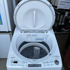 【動作保証あり】SHARP シャープ 2022年 ES-TX8F-W 8.0kg / 4.5kg 全自動洗濯乾燥機【管理KRS823】の画像