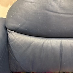 日本フクラ本革1人掛けソファ(2台セットまたは1台単品)の画像