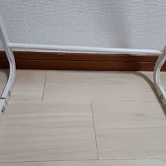 ホワイト　ハンガーラックの画像