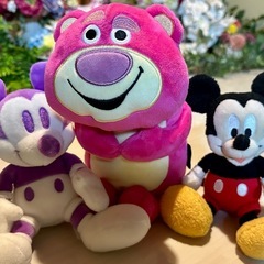 ディズニーぬいぐるみ3体　の画像