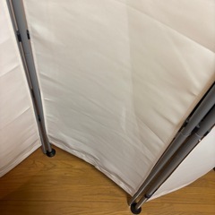 パーテーション、折りたたみ白の画像