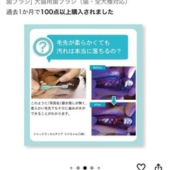 犬猫用歯ブラシ、一度使用してます、オーラバイオブラシ、猫・全犬種対応、ペットのお口に優しい歯ブラシ、めちゃくちゃブラシが柔らかいです‼️の画像