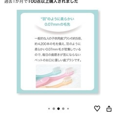 犬猫用歯ブラシ、一度使用してます、オーラバイオブラシ、猫・全犬種対応、ペットのお口に優しい歯ブラシ、めちゃくちゃブラシが柔らかいです‼️の画像